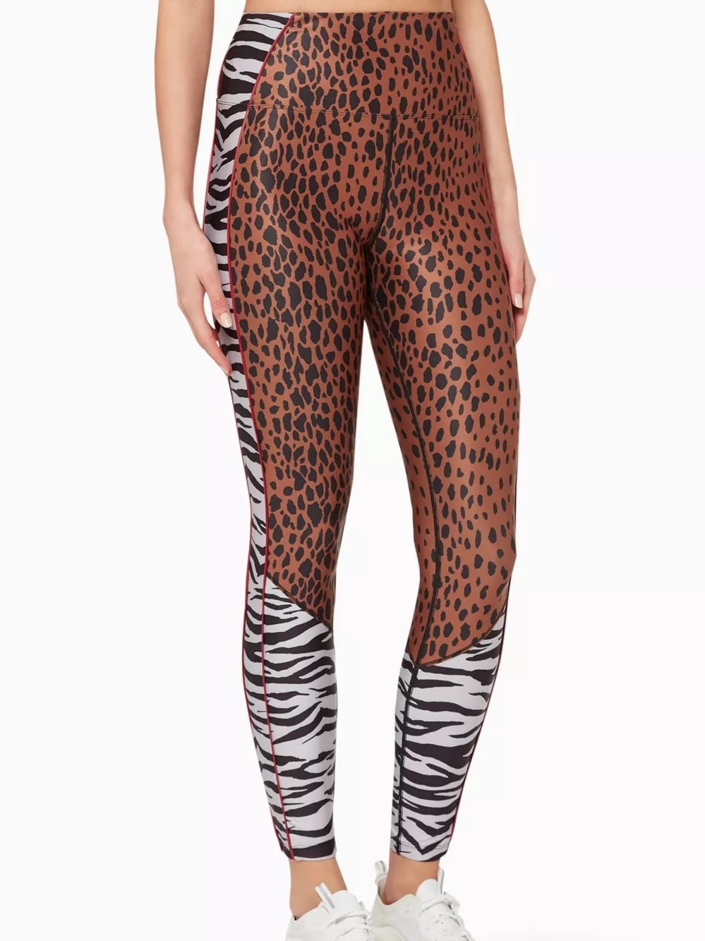 Good American Electric Feel Leggings - Mixed Animal Print Athletic Pants